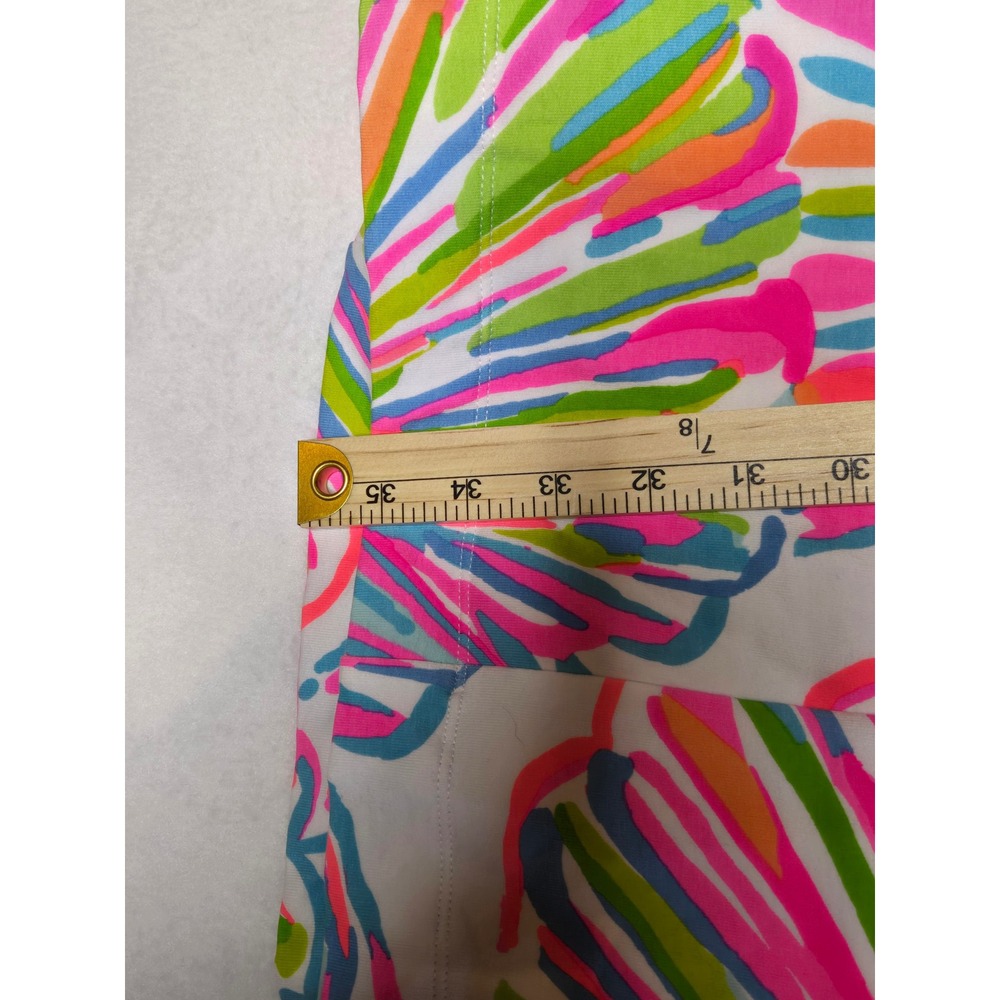Lilly Pulitzer Sleeveless Shift Dress Pink Green Shell Print Size L Keyhole Back - Picture 7 of 9